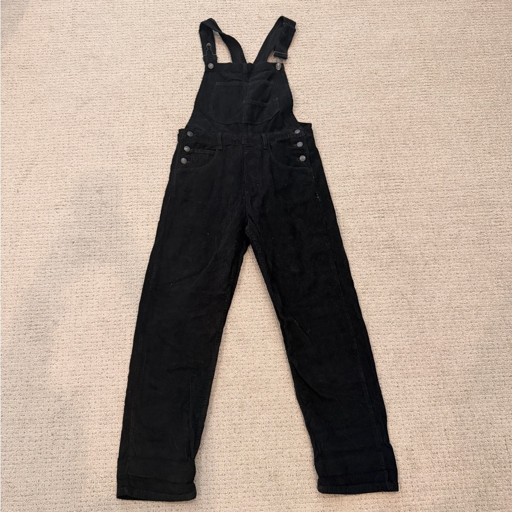 We The Free Black Corduroy Overalls